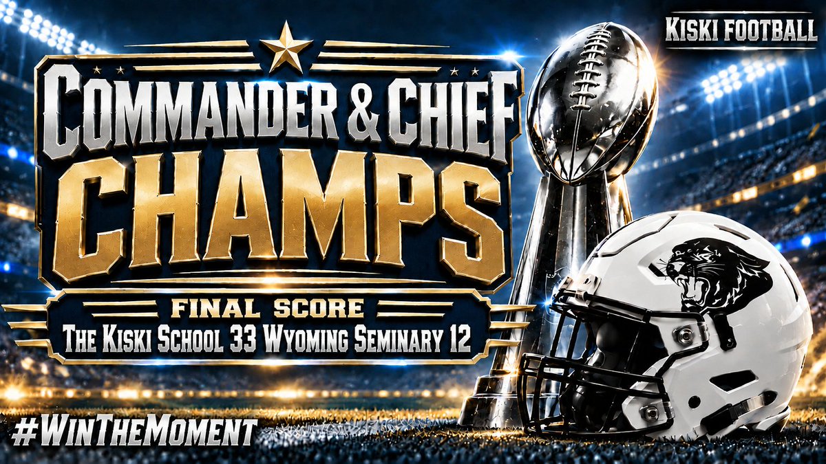 TerronColson's tweet photo. Record: 5-0
Commander &amp; Chief Champs
#WinTheMoment https://t.co/1umsR125Bm