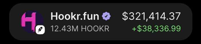 roccodegen's tweet photo. made $321k on $HOOKR over the last few days!

barely did anything...

bought the bag, let it sit, checked back later... another $321K

sometimes this shit really is that easy...

the trenches have been way too good to me lately https://t.co/BI3nRmaY5N