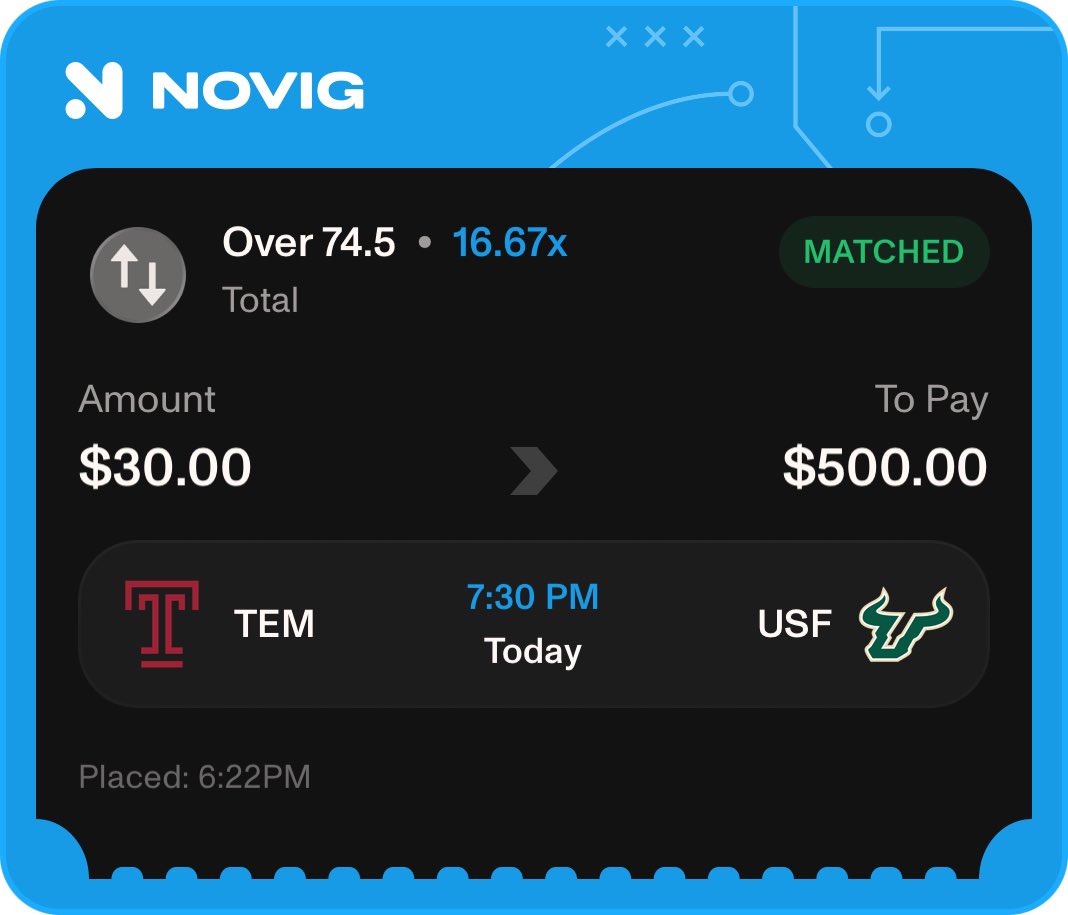 TrustOrtiz's tweet photo. Like last night’s Max Play, I love this game too. Here’s an alternate play that I will be spending some lunch money on.
▫️Temple/USF over 74.5 (2 units)
#LockItIn #TrustOrtiz

Odds via @Novig https://t.co/NN8lazsIwz