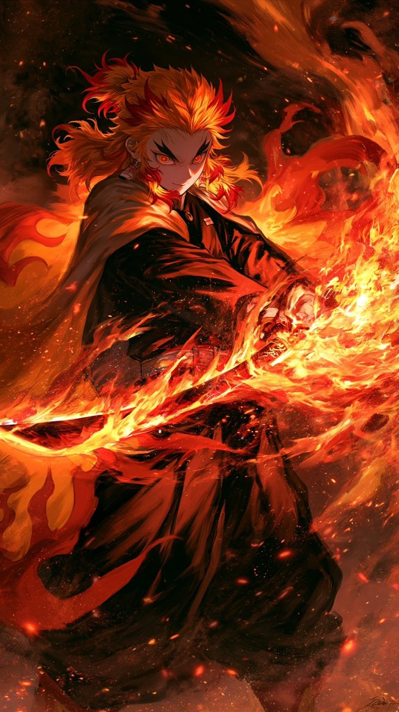 4kpapers's tweet photo. Flame Hashira Rengoku https://t.co/vlzMgK6Vvq