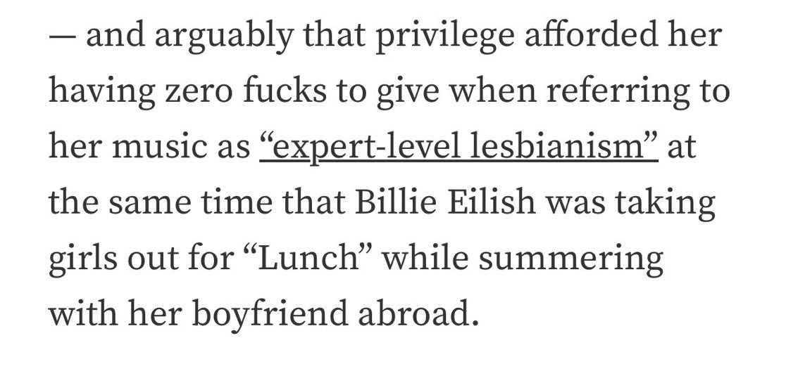 billi3pilled's tweet photo. so basically it’s okay for kingprincess to be a “lesbian” even though she fucks men, but it’s not okay for billie to write a song about women then get a boyfriend even though she is bisexual and has never claimed to be a lesbian, what is this logic bro??? https://t.co/STOTP3f35N