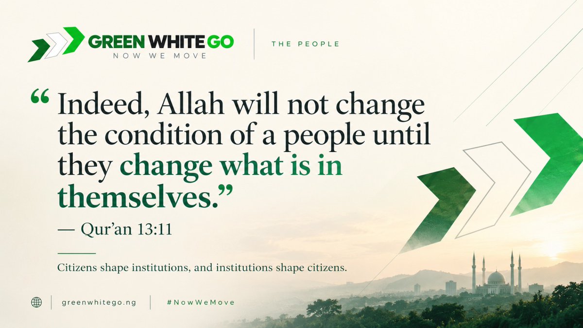 GreenWhiteGo's tweet photo. Our condition will not change until we ourselves change what is in us... 😇🙏🏾💪🏾 https://t.co/cwkbnEZ4aq