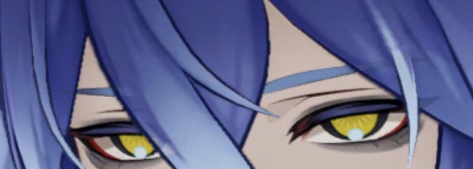 sillaymiku's tweet photo. i actually had no idea that flins was supposed to have pupils. i just thought he didnt have any but the yellow is actually his pupils😭 https://t.co/dgPbUji1aH