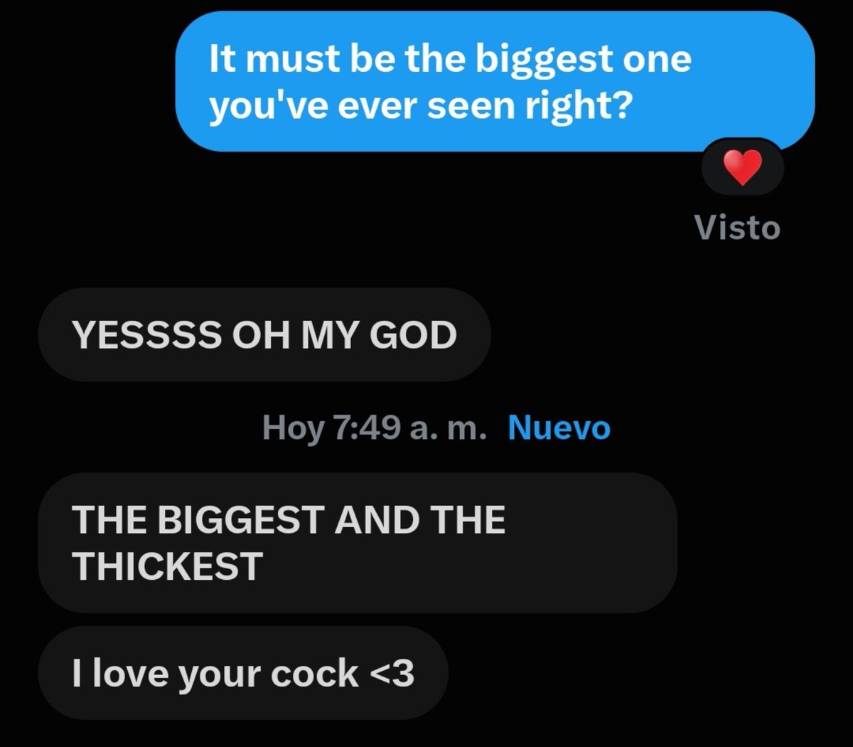 Ayrty175's tweet photo. Hasta en inglés me dicen que es la más grande que vieron :3
#horny #cock #bigcock https://t.co/cL5Q3mn8Rq