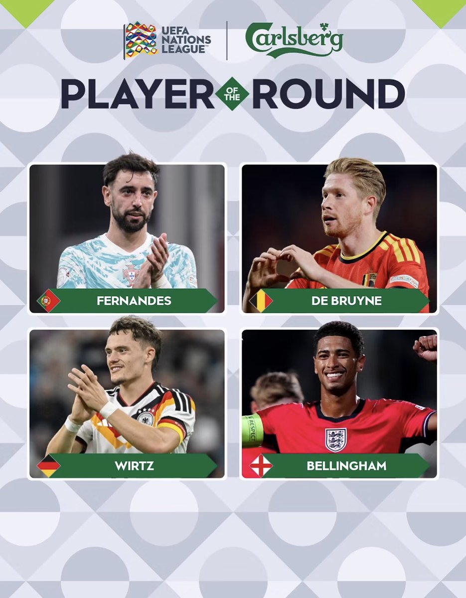 MadridXtra's tweet photo. 🚨 Jude Bellingham is nominated for the Nations League Player of the Round! ⭐️ https://t.co/5YoMKG9Xw0