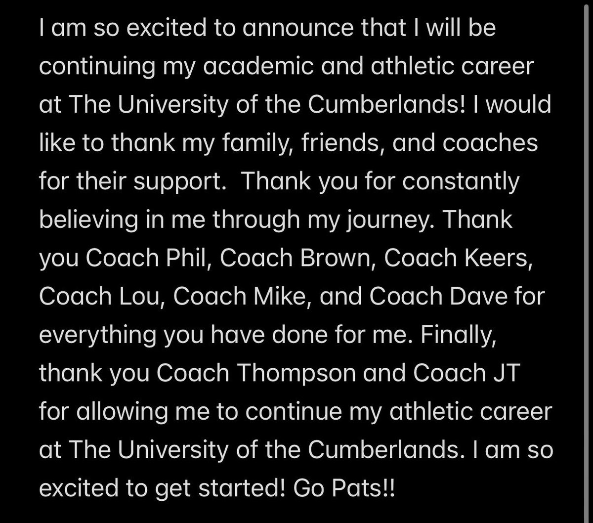 olivia_carr12's tweet photo. So excited for a new journey! 
@Patriots_UC_SB @Coach_NThompson @PYL0409 @minookasoftball @CoachKeers https://t.co/25GHCnyWs1