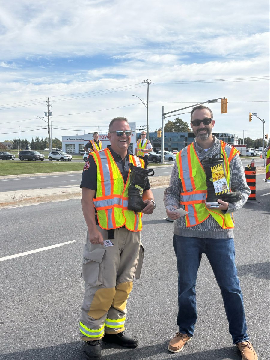 nolanmquinn's tweet photo. Great to support the Cornwall Professional Firefighters Association’s Annual Muscular Dystrophy Boot Drive which raised over $9k this year!

Thank you to our amazing firefighters for their service and dedication to our community. https://t.co/OTZ7YeGeyn