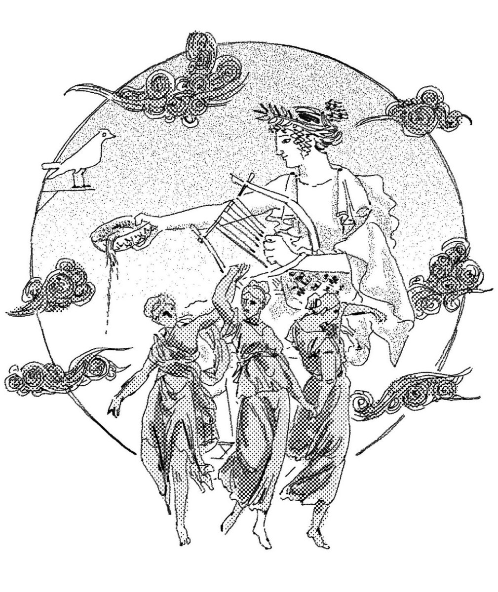 backlightdoom's tweet photo. No More Eurydice 에우리디케는 없다 by BDK, Chapter 12 (2020-Ongoing) // Kylix of Apollo, Attic, (c. 460 BC) // Primavera by Sandro Boticelli (1470~1480) https://t.co/mijZsYQVWf