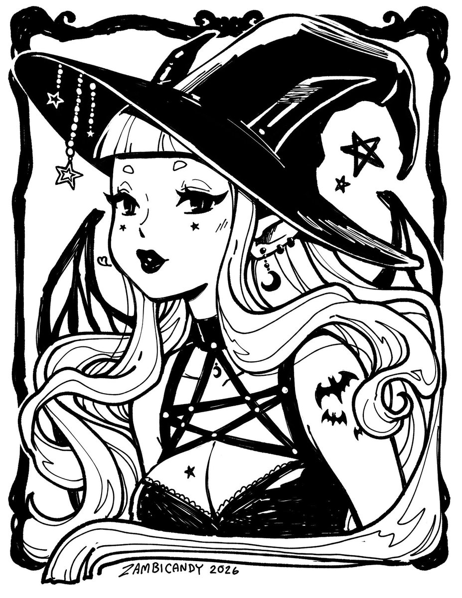 Zambicandy's tweet photo. Witchy Nova 🧙🧹🌙💫🦇
#zamtober https://t.co/Hykyyf4vRv