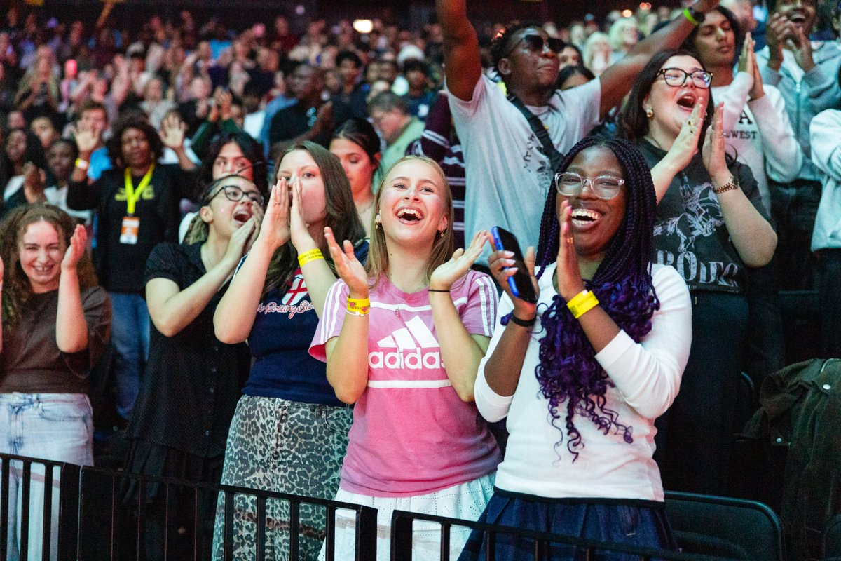 Franklin_Graham's tweet photo. My father @BillyGraham preached in Manchester 65 years ago, but this was my first trip to this beautiful city. Even with all of its history, Manchester is vibrant—there are so many young people and over 90 languages spoken here. Tonight, 10,000+ people came out to @TheCoopLive to hear the Gospel. I told the crowd that we each have a date with death—we’re all going to have to stand before God. We praise Him that hundreds responded to the invitation to repent and receive Jesus Christ by faith. Thanks to all of the churches, pastors, and volunteers who made this night possible.