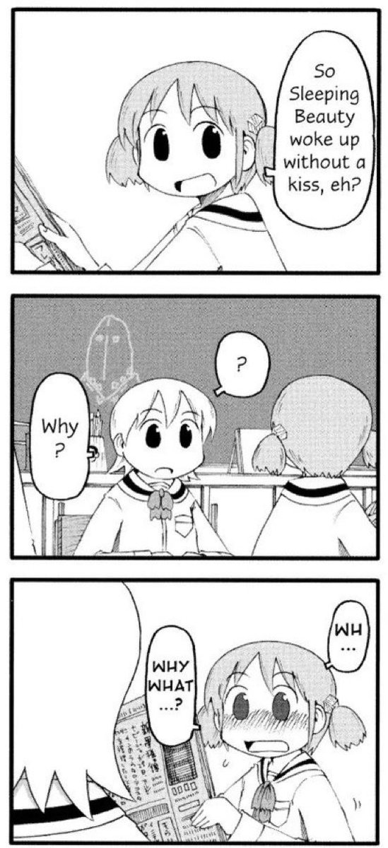 miokkoposting's tweet photo. miokko post 1

this chapter is so funny because mio thinks that yuuko interpreted what she said as flirtatious and that yuuko is engaging back but in reality yuuko's just stupid and doesn't realise the sleeping beauty is HER
#nichijou #nichijoutwt #miokko https://t.co/Uf9isRpC2Q