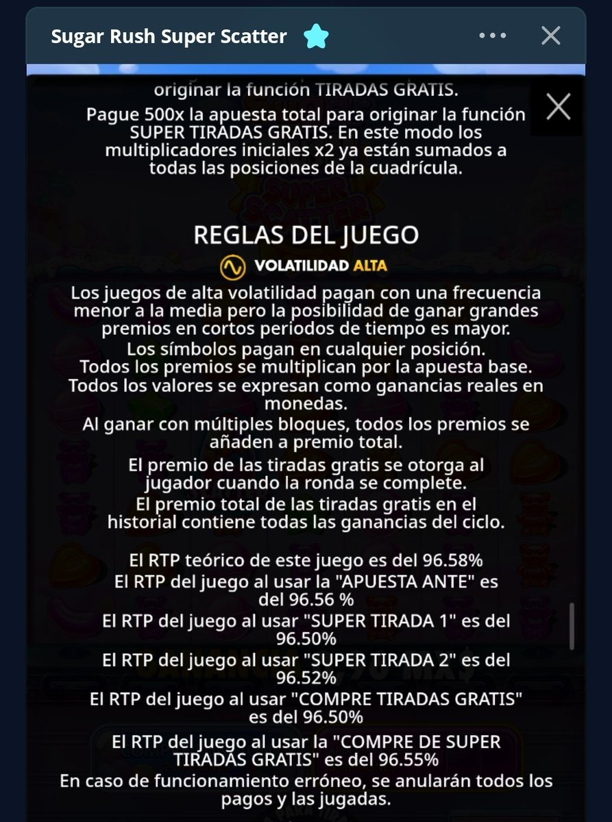 Oroza7x's tweet photo. Para que vean a que me refiero y no es hate solo que yo no lo recomiendo.

No te dan la opción de comprar tiradas gratis y el RTP es menor.

La neta TODOS los slots te pueden pagar. Yo he ganado en todos y perdido en todos. (Menos en TeamMx ahi si, nunca gane nada en slots) https://t.co/UVT2im6MVd