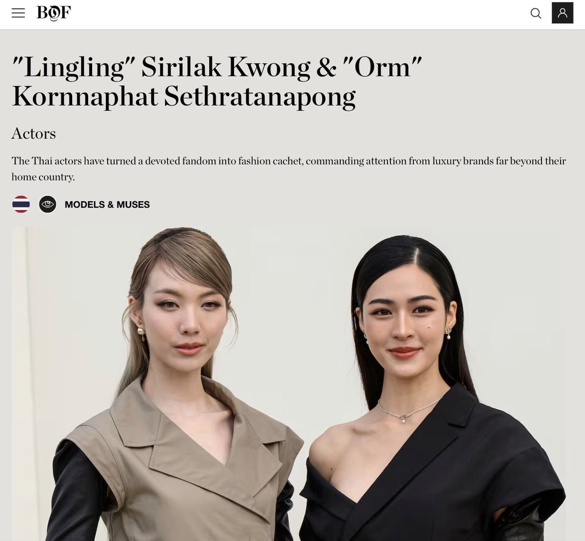justine_debs's tweet photo. You dont knw how proud Iam right now 🥹🤍

A well-known PR professional in mena region told me something  that these two names weren’t pushed onto that list by some big PR machine. Yes… these two Lingling Kwong and Orm Kornnaphat. 🤭😎

And THAT is what makes their rise so interesting to watch.

Their names are already travelling across fashion, media and international conversations because the impact came first  the audience, the engagement, the visibility, the brand value, the presence.

They became too visible to overlook before anyone had to convince the industry to look.

Now imagine what happens when that organic power is matched with strong, strategic global PR. 👀

If this is how far they can go before the full machine is behind them, imagine how far they can go when the machine finally catches up.

LingOrm is LingOrm... Two names. Two individual forces. One increasingly global presence. 🤍🔥

Can't wait to see what's next !!!

#LinglingKwong #OrmKornnaphat
#LingOrmDiorSummer27 #LingOrm
#Dior #DiorSummer27 #PFW #Bof

@linglingsirilak @ormmormm @BoF