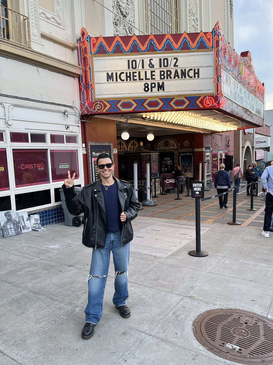 mikeymedrano's tweet photo. This #Millennial 😎 Is Ready To Feel The #Nostalgia 🥹 Of The Early 2000s 😆🙌 With @MichelleBranch 👸🎸🖤 At The Everywhere And Back Again Tour 🙂‍↔️🎸 At The Castro 🏳️‍🌈 In #SanFrancisco 🌉 Love You 😘 #MichelleBranch 🫶 &amp; Congrats On The 25th Anniversary Of The Spirit Room 💙 https://t.co/6nVK7fzeDw