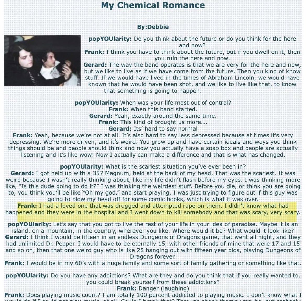 Emilyymustdiee's tweet photo. Or maybe Frank had this happened to a loved one and it triggers him?! https://t.co/qHWFwwdyPP