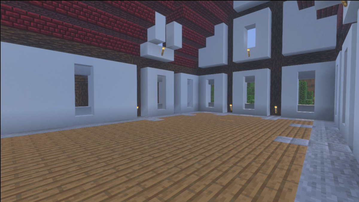 hiromasanoason2's tweet photo. #Minecraft
#マインクラフト

祝、コンクリートの階段ブロック導入♪

しばらくは既存の建物のリフォームになりそう（飽きて途中でやめるかもｗ） https://t.co/zZs276Kodo