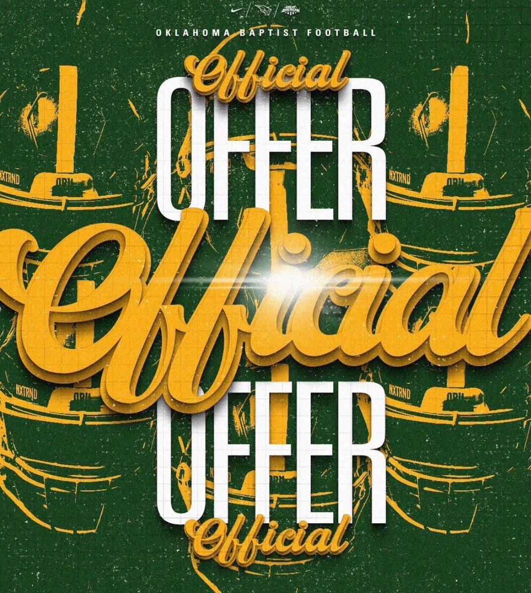 Stanfo1Quishawn's tweet photo. After a great conversation with @CoachChevvy and @Coach_Holton28 , I have received an offer from Oklahoma Baptist University!!! https://t.co/1emrY9gae9