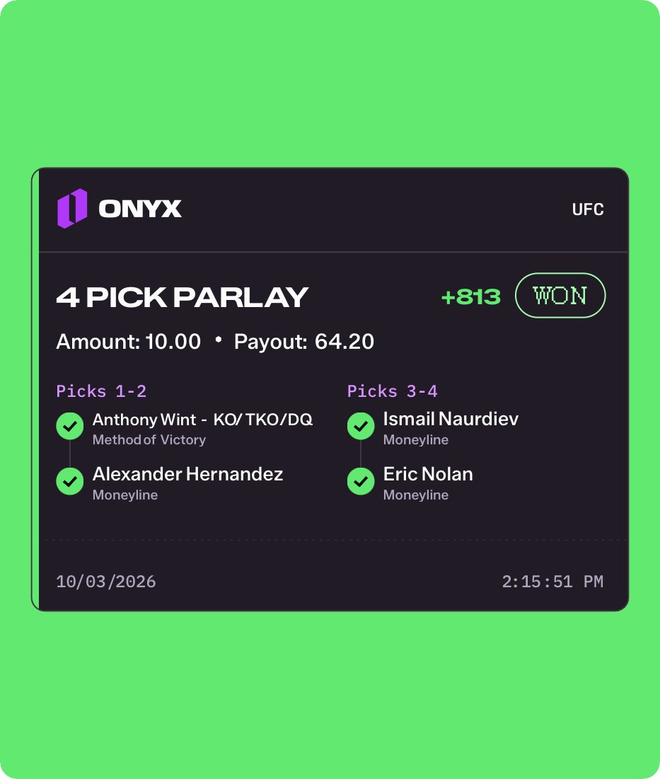 MjAppeal's tweet photo. Easy✅✅✅✅ 
#SportsGambling #sports #ufc #parlay https://t.co/2iIh1P1Udr