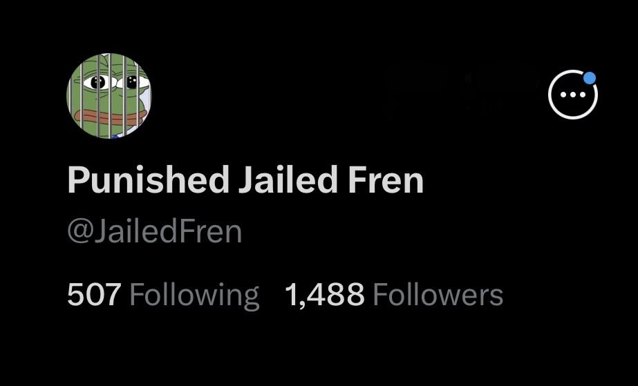 JailedFren's tweet photo. I just hit ⚡️1,488 followers⚡️
thank you frens o/ https://t.co/00wX5bVVmg