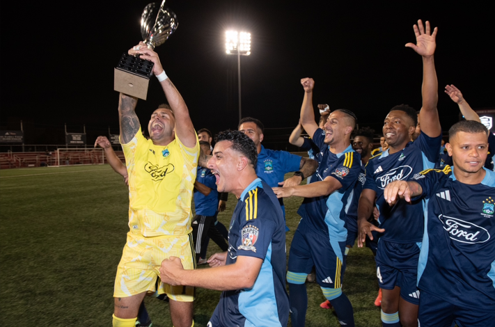 NYPDnews's tweet photo. Big win for the NYPD in the Battle of the Badges soccer match against @FDNY!

Both teams played hard, but it was NY’s Finest who took home the trophy.

Congrats! https://t.co/yUrqaVpuO9