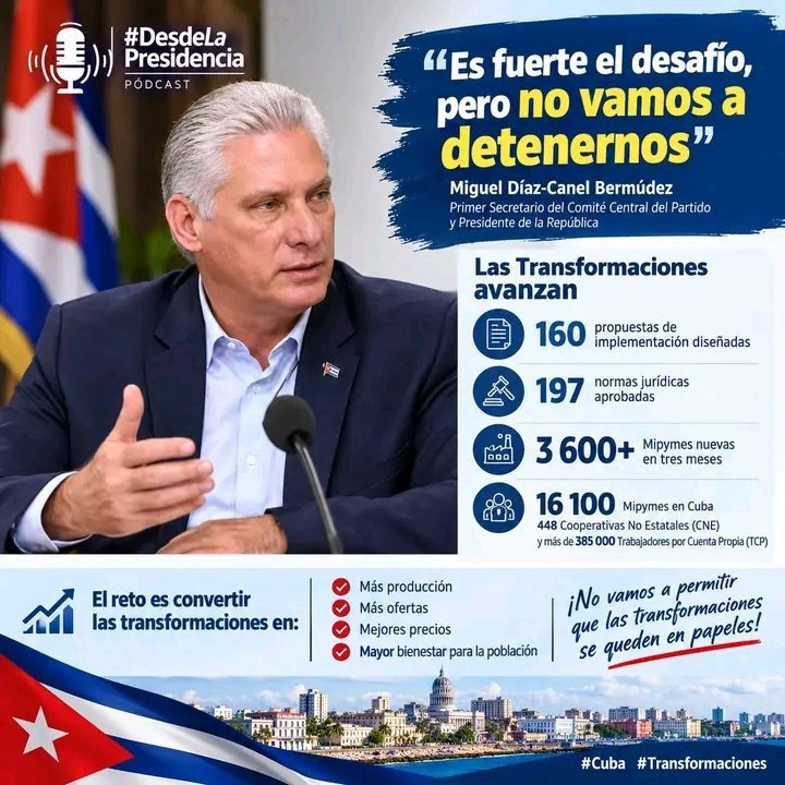 CTCProCav's tweet photo. Díaz-Canel: "La permanencia de la Revolución es la mejor prueba de que vamos bien encaminados". #LaPatriaSeDefiende #YoSigoAMíPresidente @DiazCanelB @Colina_CTCuba @Cuba_CTC  @ArletyBarazal @EduardoLopezL65 @PieterTerry @CTCProCav @YunielCTCav @JHGcasanova @pina_veliz https://t.co/nP3QlBDeEJ