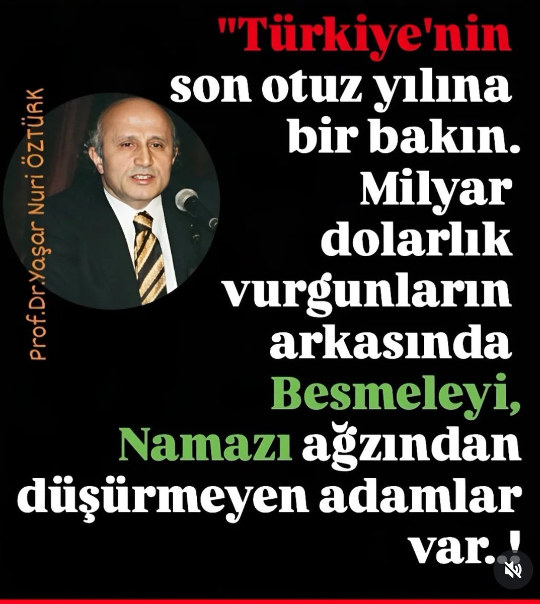 hsanAsl02444517's tweet photo. """Türkiye'nin son otuz yılına bir bakın.????
İlahiyatçı Prof.Dr. Yaşar Nuri Öztürk https://t.co/uYJNcusaNM
