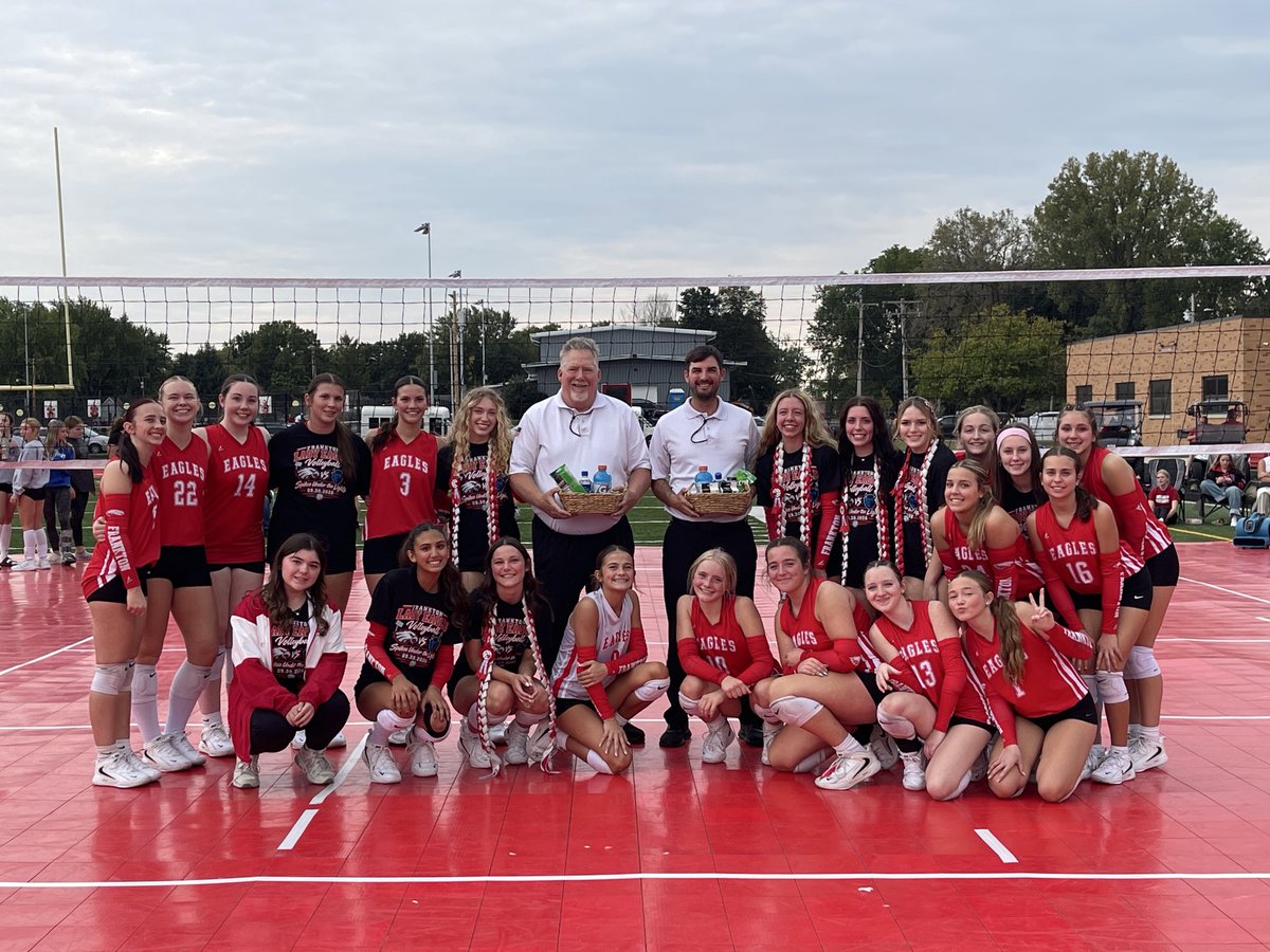 FHSEagle_VB's tweet photo. During our Spikes Under the Lights Event, Frankton Volleyball participated in the AVCA Fall Volleyball Officials Appreciation week honoring &amp; recognizing officials. We’re incredibly grateful &amp; appreciate any and all officials! Thank you!!! #OfficiationWeek2026 @avcavolleyball https://t.co/elhU48erLh