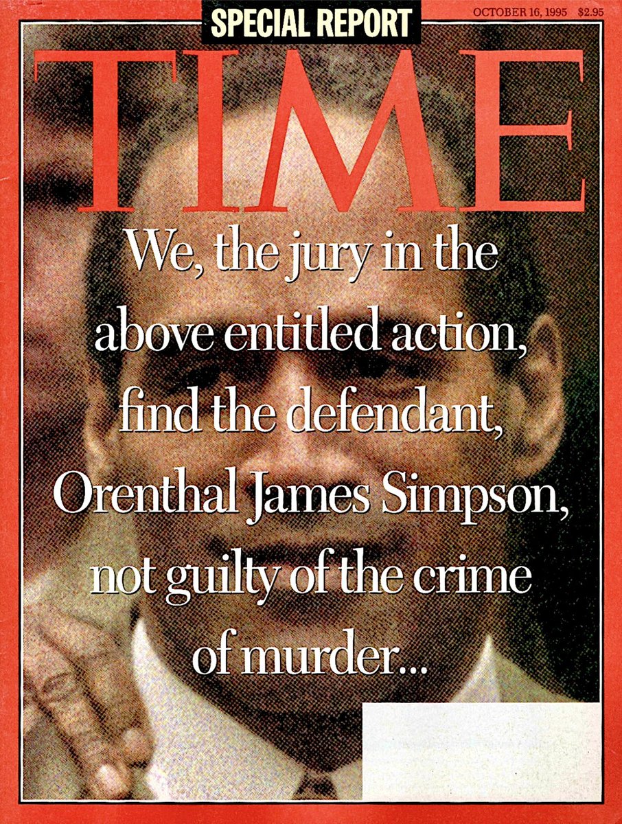 RetroNewsNow's tweet photo. 'We, the jury... find the defendant, Orenthal James Simpson, not guilty of the crime of murder…'

— 1:07 PM ET

On October 3, 1995, O.J. Simpson was acquitted of the 1994 murders of Nicole Brown Simpson and Ronald Goldman. An estimated 150 million people listened in on radio or watched on television as the verdict was delivered