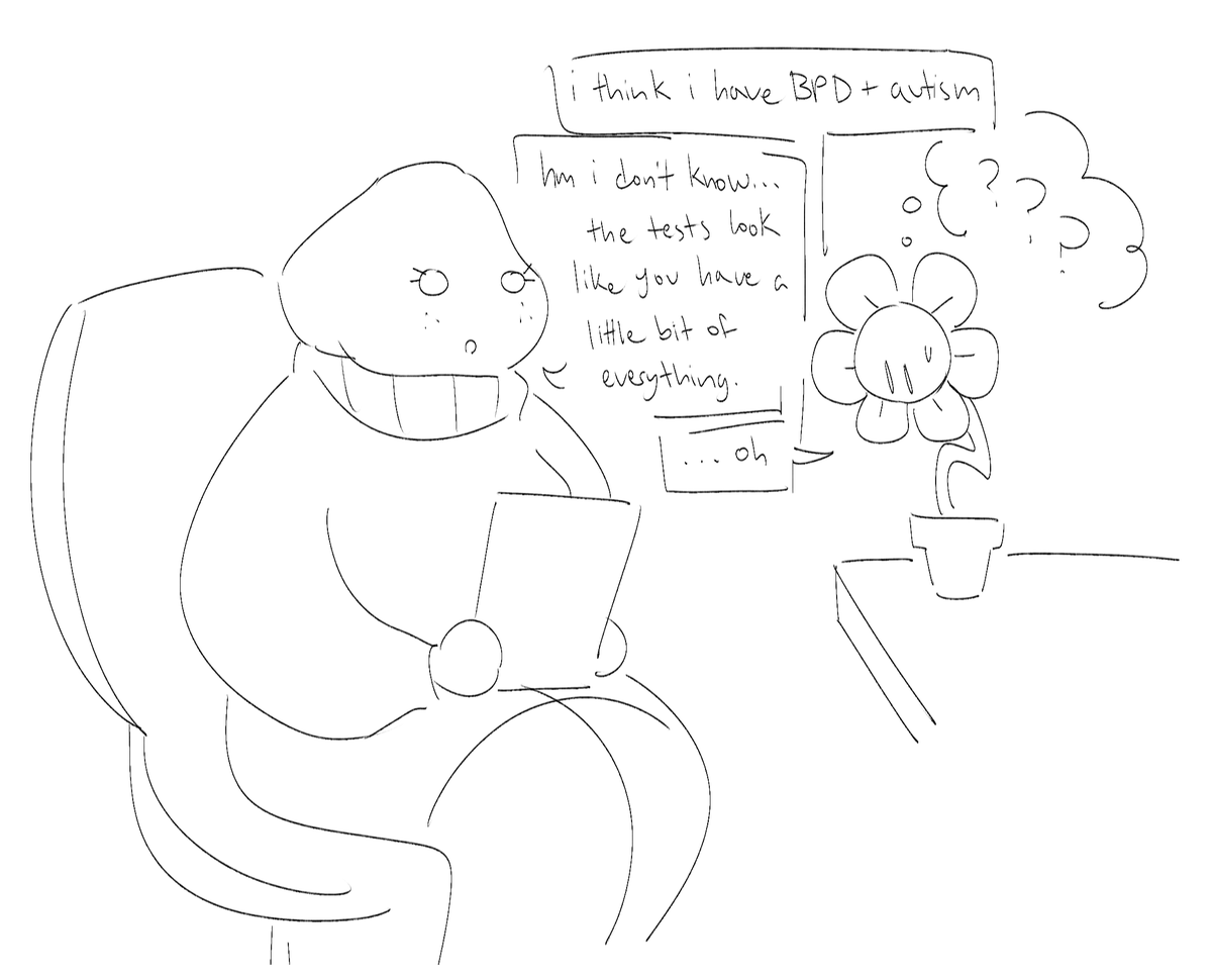 sukifoof's tweet photo. flowey goes to a psychiatrist https://t.co/Yxf82U3ePY
