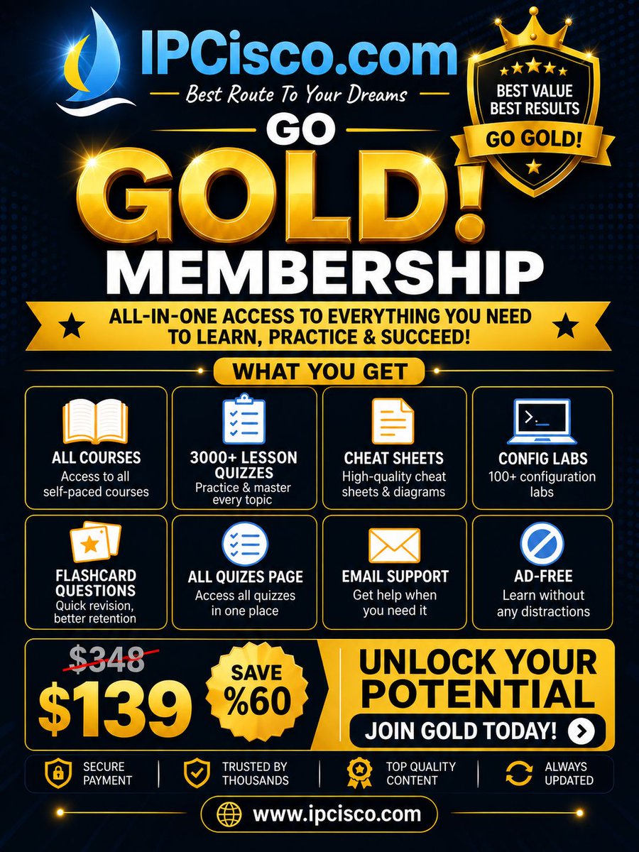 ip_cisco's tweet photo. Ethernet Switch | Huwei HCIA-Datacom | https://t.co/BDidg6KDxA
.
With IPCisco Gold Membershipi, you can access thousands of questions, practice labs, cheat sheets, self-paced courses and always up-to-date other resources! 
.
For More HCIA-Datacom Questions: https://t.co/iJBTnuYRCt 
Start to learn today with Gold Membership:https://t.co/kYVnYUzufD 

#network #networkengineer #ccna #HCIA #huawei