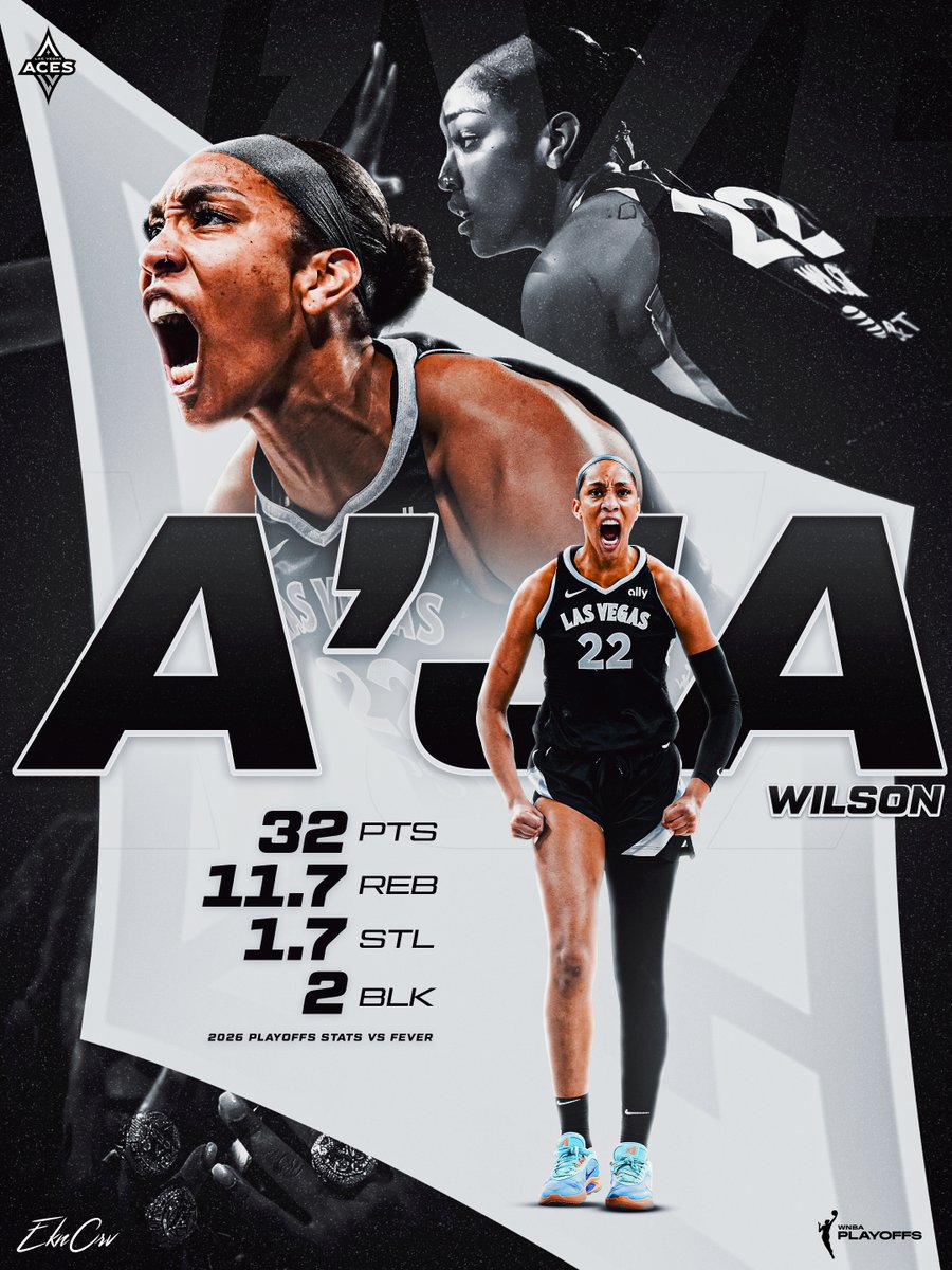 ekncrv's tweet photo. M'VP A'JA WILSON KEEPS WINNING! 🏆
#ajawilson #lasvegasaces #wnba #wnbaplayoffs #smsports https://t.co/jT3JGv8RFn
