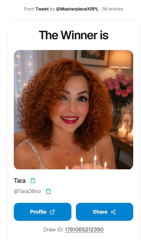 preshzinosongs's tweet photo. Congratulations @Tara36no and @NTavallaee FOR WINNING

 “DIFFERENT BREED” MUSIC NFTS ON #XRPL ON @MasterpieceXRPL SHOW 

“BETWEEN MEMORIES” MINT PARTY TODAY 

Courtesy to @FlowMediaPlayer @LukeOfTheSmoke thank you for doing the Giveaway 🔥🔥 https://t.co/KvRJgRkjxT