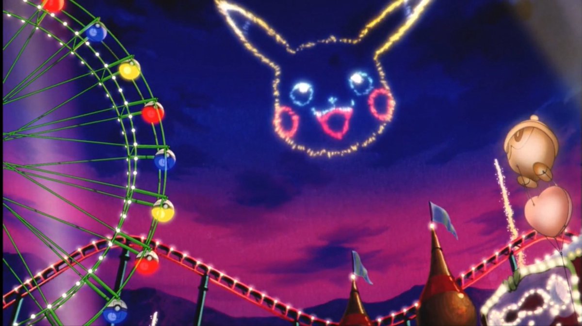kalosnova's tweet photo. older pokémon movies just have such a charm to them. just so beautifully animated and the colors so saturated?? unmatched aura https://t.co/s1ZjaTaCXJ