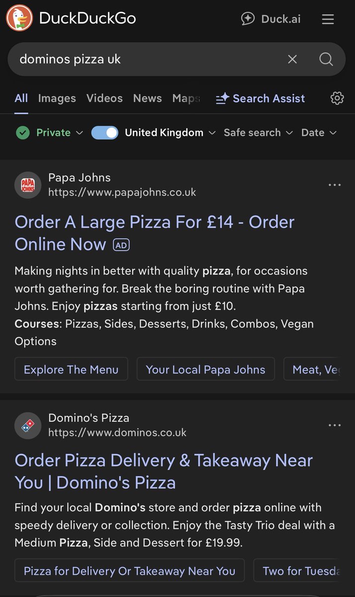 Columbo_X's tweet photo. @Dominos_UK You should sue them for this. https://t.co/mbE0C9KSOA