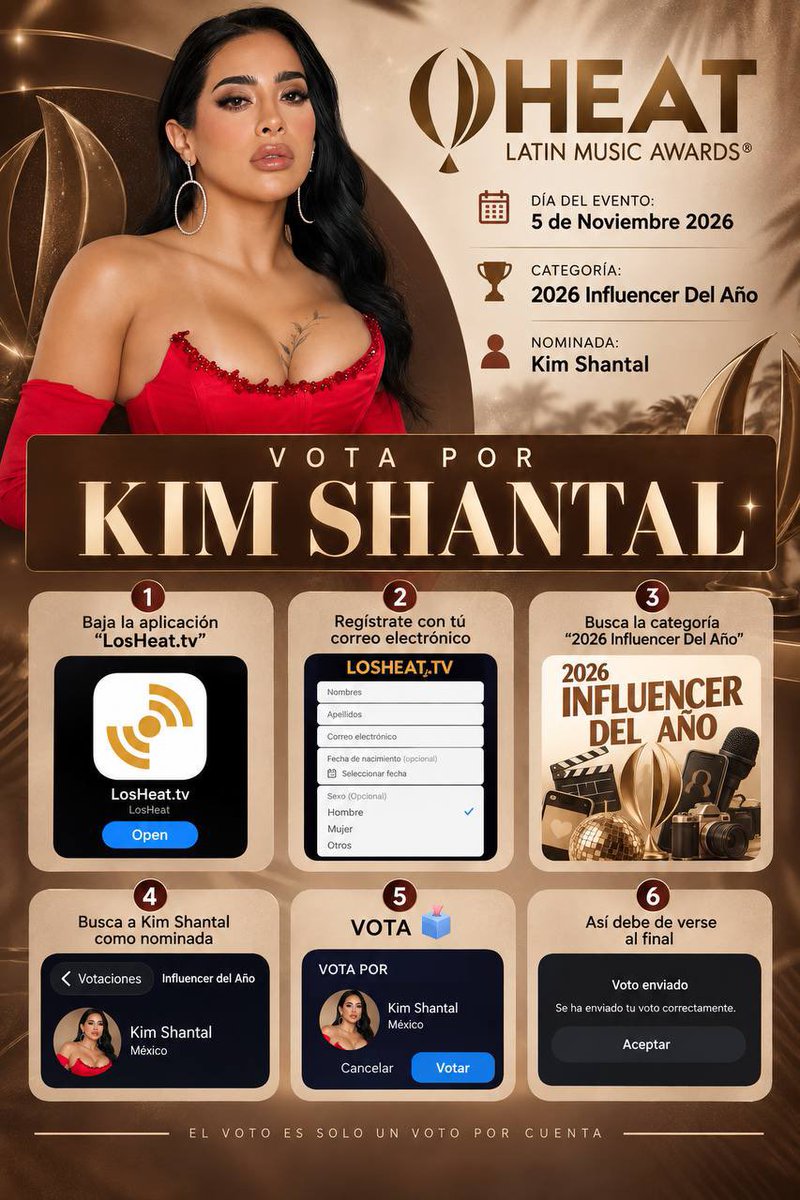 mawy_clips's tweet photo. Alianza  Pajaritas x Team Kimsu 

🖤 KIM SHANTAL — PREMIOS HEAT✨
Descarga la app de los HEAT. tv, entra a la categoría “Influencer del Año” y vota por Kim Shantal.  puedes votar nuevamente cada 24 horas.

🐦 MANELYK —VOTANDO EN La Granja VIP. 🐔🔥
https://t.co/WYyCFSxlEI https://t.co/71OFKNmq0F