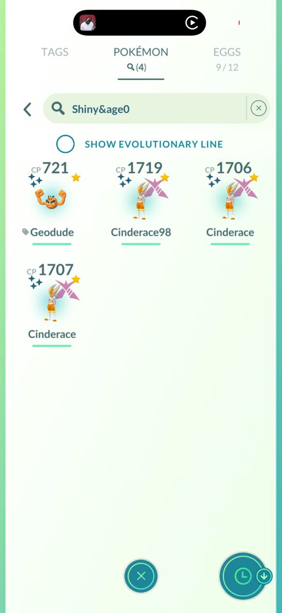 loga194's tweet photo. 72 max battles done between in person and around 20-25 remotes not to bad 3 shinys and pretty hyped for geting some good ivs for a change and ofc the 98 shiny #pokemonGo #gmaxcinderace https://t.co/N2wwdIMxcN