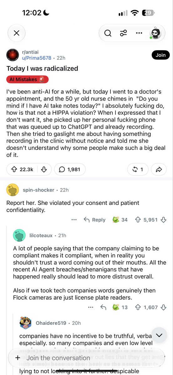 humfhuang's tweet photo. this is how some normies see AI. tech twitter is a bubble. https://t.co/WZdiqf3zYf
