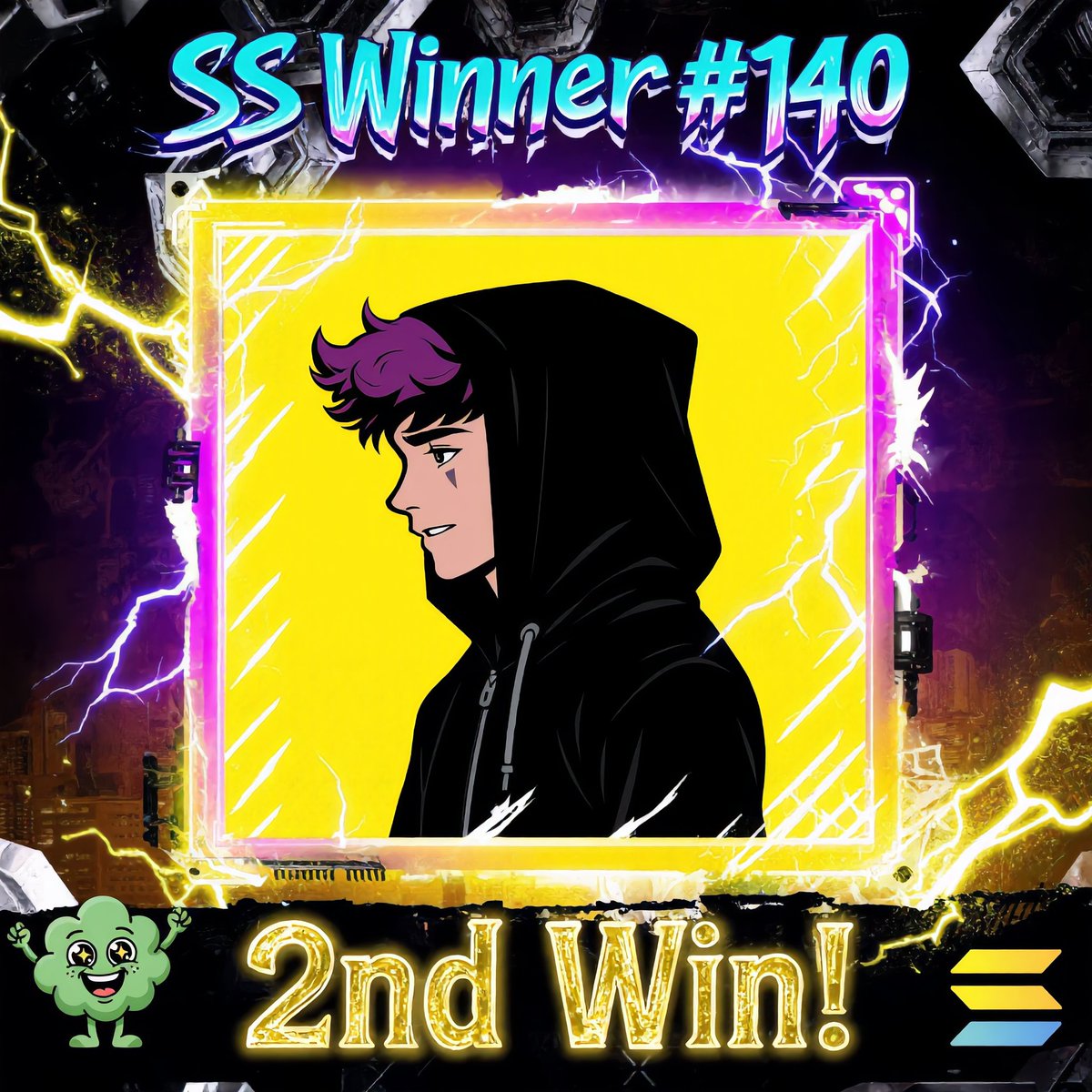 CryptoSmurf44's tweet photo. SMURF SPOTLIGHT V2 WINNER!Day 140
🟡 2nd Win!! 🟡

Congrats to @cryptoxyn_
   - DM addy 🤑

Winner Requirements:
✅️ Follow @cryptoxyn_
✅️ Follow @fartkmmonsolana
✅️ Like &amp; Comment
✅️ Quote this Post

2 WINS = $50 in $SOL.
New random winner announced every 24hrs. https://t.co/6JNqTSbf8s