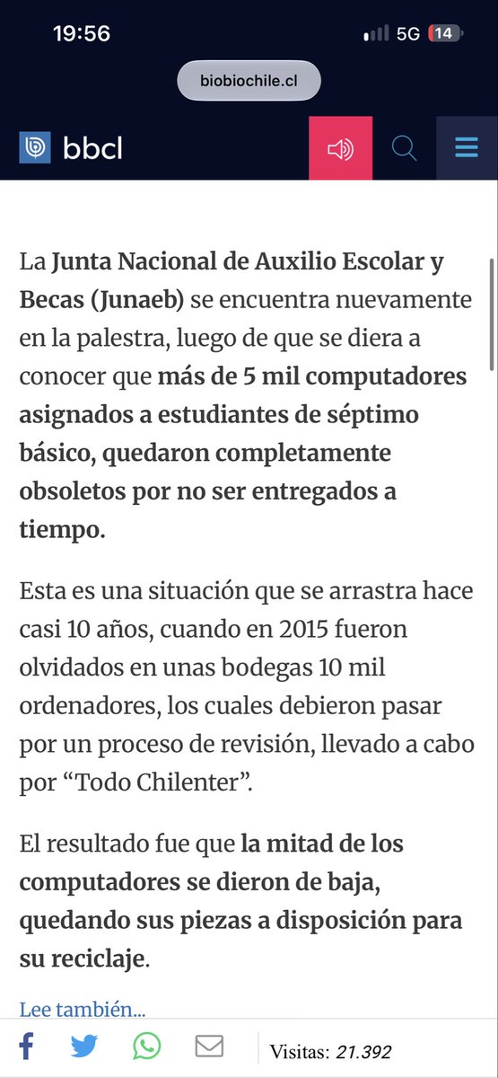 Matiaselrojito's tweet photo. @MiaOteizabts @HermannHeim Antes de publicar weas primero lee la noticia, te la dejan re fácil aprieta el maldito link. https://t.co/T8C9Nay6OV