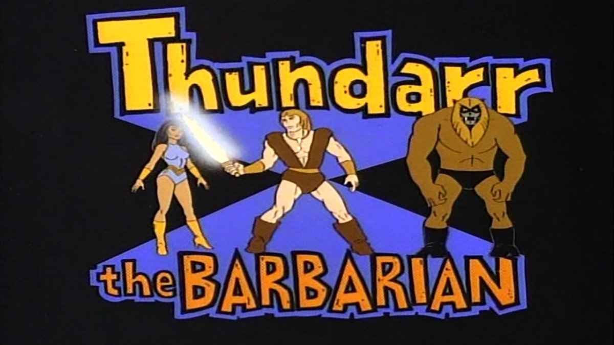 landofthe80s's tweet photo. Thundarr the Barbarian first raised the Sunsword on TV today in 1980! 

BITE-SIZED FACT | This classic ABC Saturday morning cartoon ran for two seasons and 21 episodes of post-apocalyptic adventure. #80s https://t.co/YGrEY5grRw