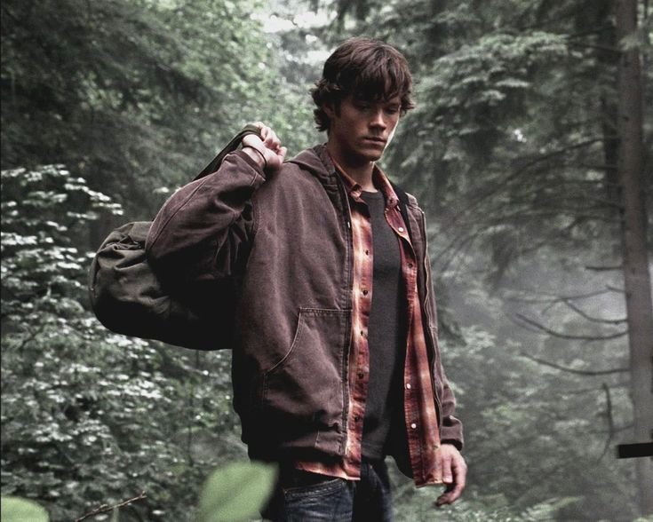 keepurpl's tweet photo. I would kill for that stupid carhartt Sam Winchester jacket https://t.co/LvyTzgqR1L