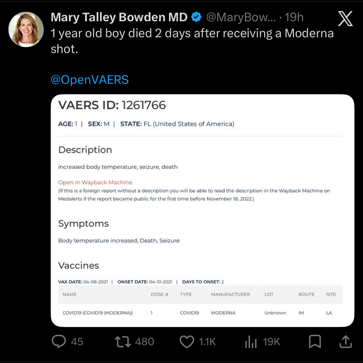 RepThomasMassie's tweet photo. Why are they even giving these shots to kids? https://t.co/cUqk4yHVmg