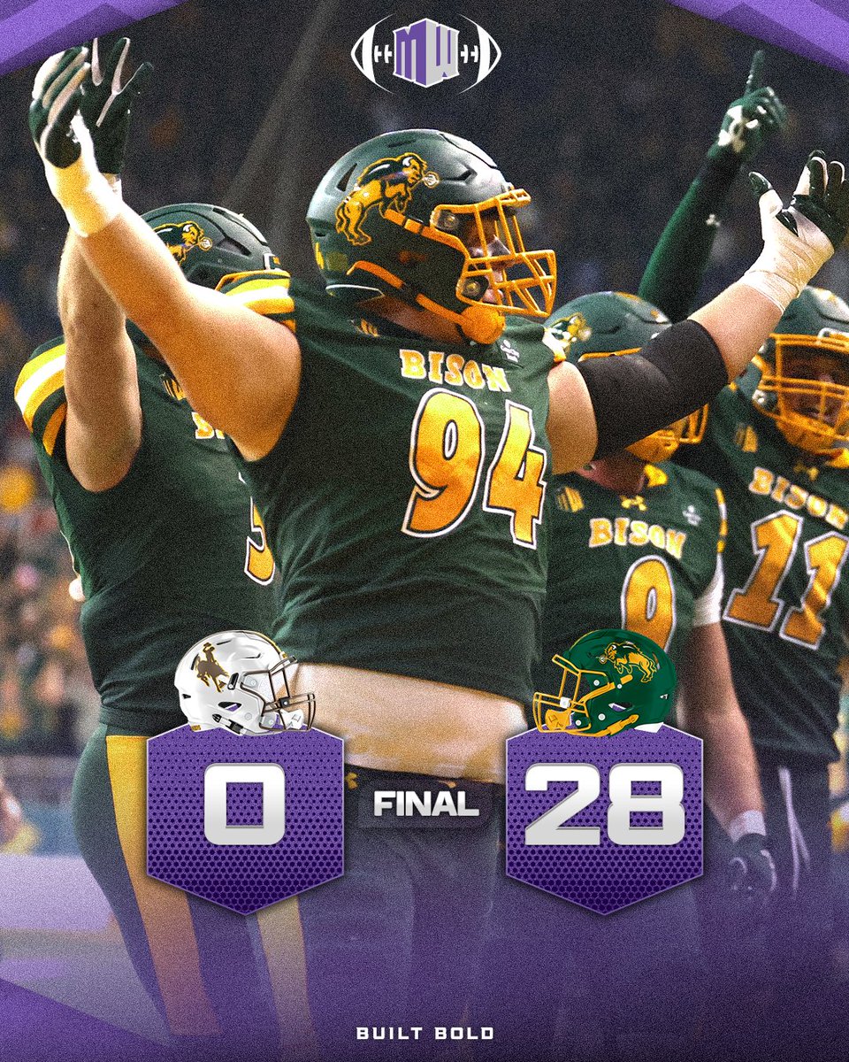 MountainWest's tweet photo. SHUT EM OUT 

Bison Nation how you feelin???

#MWFB | @NDSUfootball https://t.co/jdQdVZNLlc