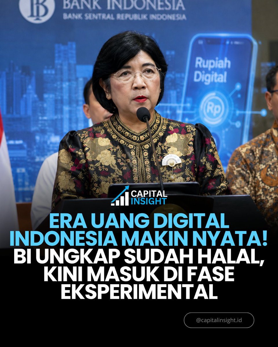 CapitalInsight_'s tweet photo. ๐จ RUPIAH DIGITAL MAKIN DEKAT? ๐ฎ๐ฉ๐ป
BI mengungkap pengembangan Rupiah Digital kini masuk tahap ketiga, dengan eksperimen transaksi lintas negara (cross-border).
#RupiahDigital #BankIndonesia #Crypto https://t.co/WAyeDvPKP8