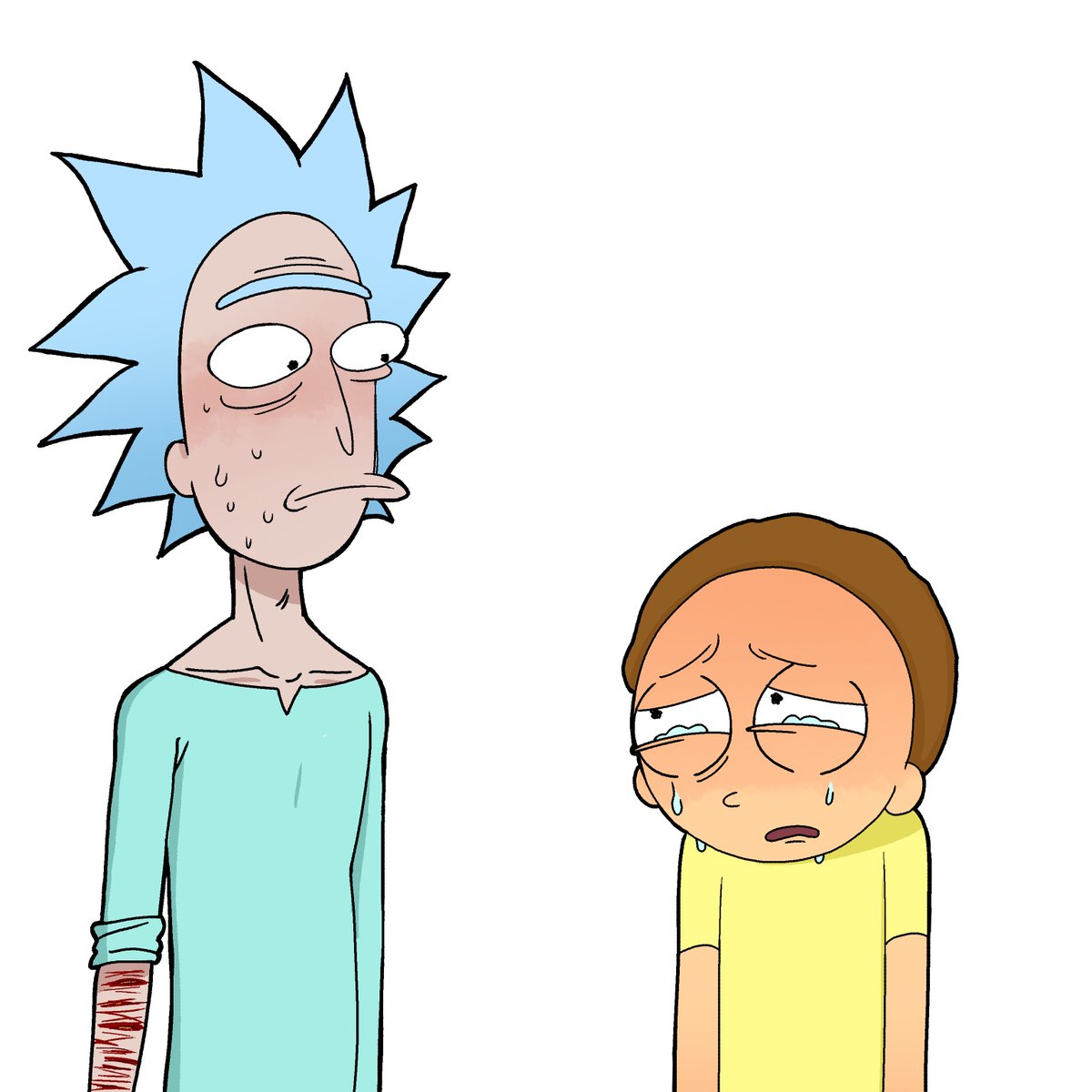 imthedocrickkk's tweet photo. Rick caught self harming .. Why is morty acting like he is the one who's hurt? 

#rick #morty https://t.co/8BlOO9N1yn