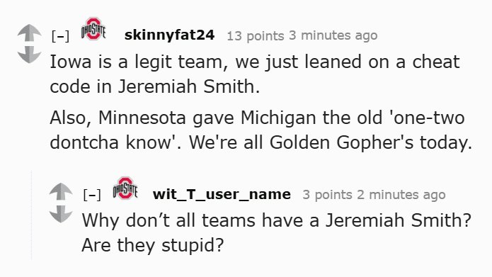 RedditCFB's tweet photo. Been a good day to be a Buckeye! https://t.co/xal7dozdgW
