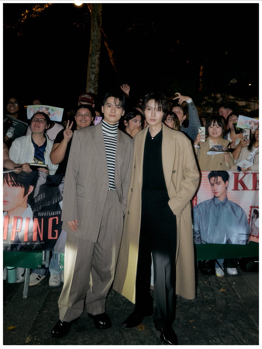 DomundiTV's tweet photo. WITH APPRECIATION 📝

A special occasion made even more memorable by the warm welcome, inspiring encounters, and wonderful moments at BOF 500.

Our sincere thanks to The Business of Fashion for having Keng @harit_keng and Namping @nampingnapat as part of this special occasion. 

KENG NAMPING AT BOF 500
#BOF500xKENGNAMPING
#KengHarit #nampingster