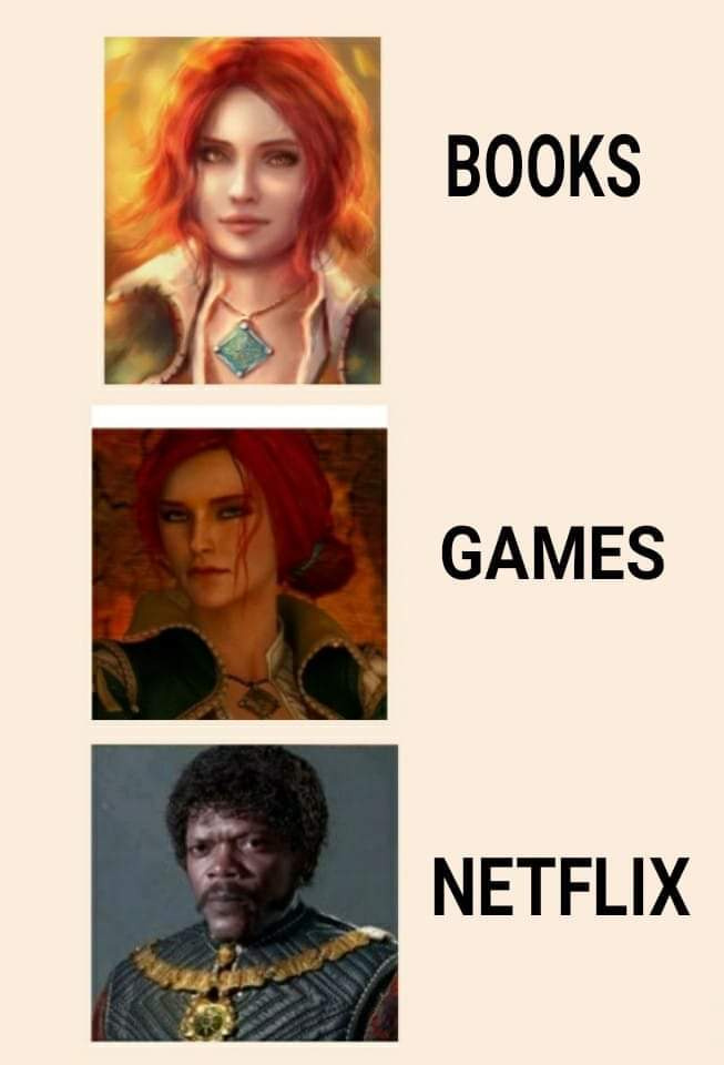WitcherHour's tweet photo. 😆 #witchernetflix #trissmerigold https://t.co/0hMk2lF0xf