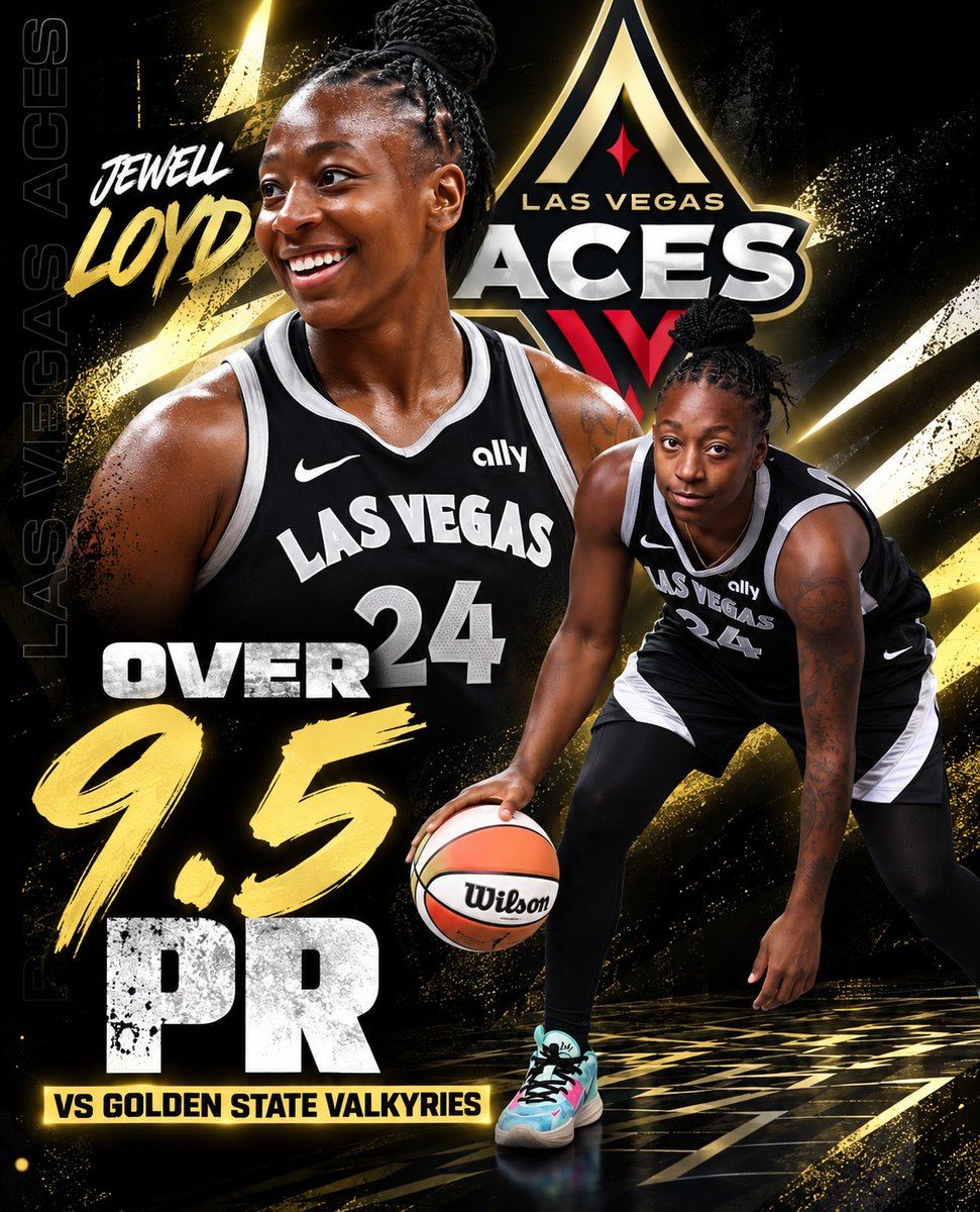 picksbyangel's tweet photo. WNBA PLAY ☢️

Jewell Loyd O 9.5 PR (-120)
G | Las Vegas

• Like this spot for Jewell Loyd, who cleared this line in all 3 games of the first-round series against Indiana while averaging 13.3 PR and playing 28+ minutes in every game.

• What’s especially important here is that Stephanie Talbot was ruled out for Game 3 of that series, moving Loyd into the starting lineup and increasing her workload to 35 minutes, her highest playing time of the postseason yet.

• Talbot was seen on the sidelines wearing a boot during Game 3, so I doubt she’s ready to go for Game 1 on Sunday.

• The Aces now face the Valkyries in the second round. These teams met 3 times during the regular season, with Loyd playing in two of those matchups and surpassing this mark in both, recording 10 PR in 28 minutes and 17 PR in just 23 minutes.

• With 28+ minutes, Loyd has now gone over this number in 9 straight games, averaging 12.2 PR.

📊 Data found using @propsmadness 
(CODE "ANGEL" FOR 25% OFF)