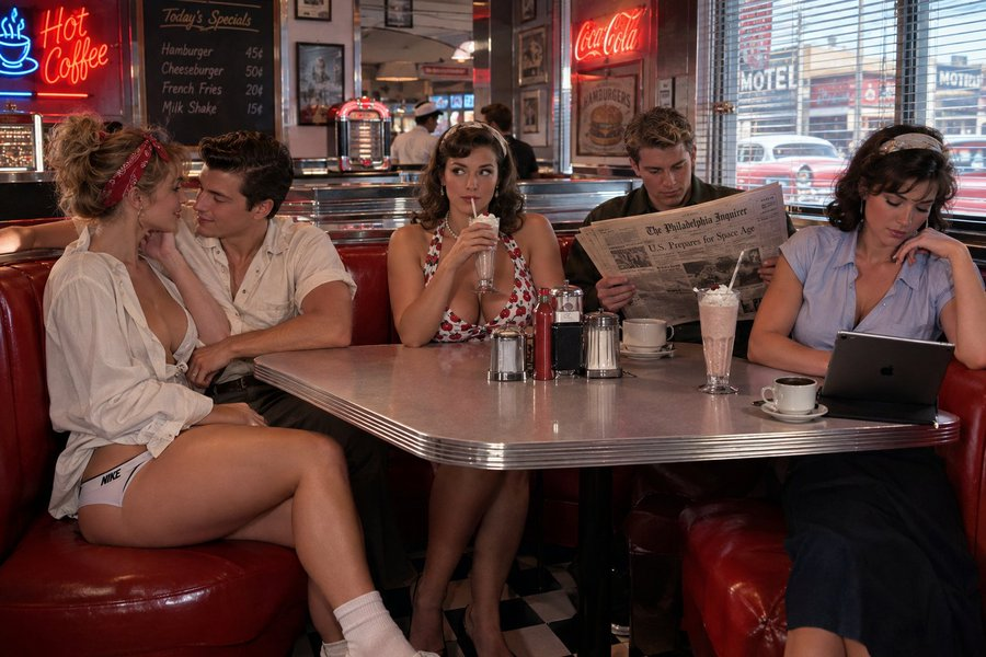 Rachel2266888's tweet photo. Eagle eyes only

Can you spot the ONE thing that shouldn’t exist in a 1950s diner? https://t.co/f3kX5p8xtf